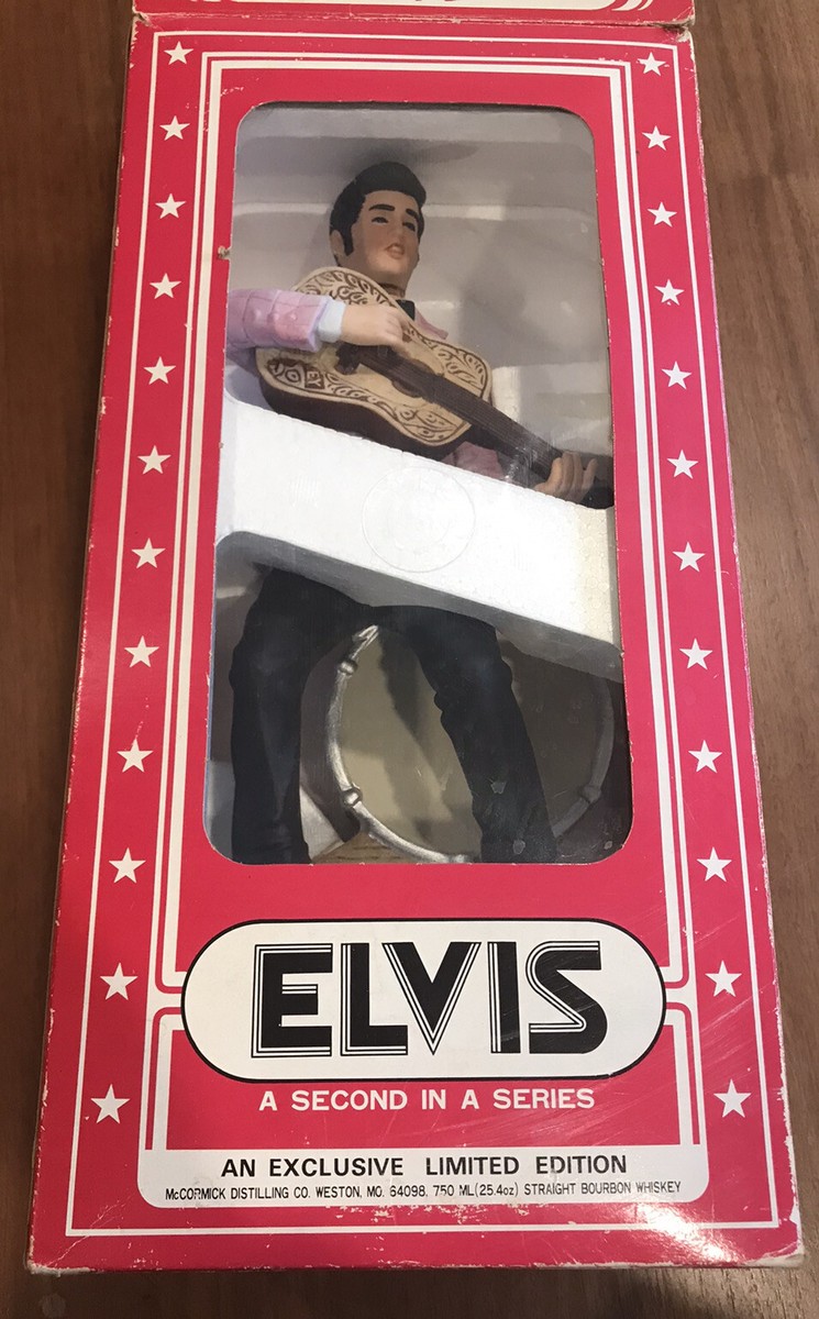Elvis Presley Yours Elvis '55 McCormick Whiskey Decanter Music Box