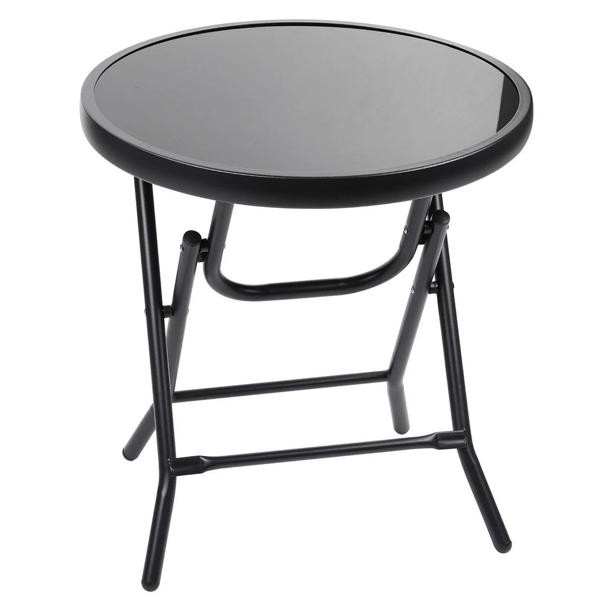 Small black garden side table deals
