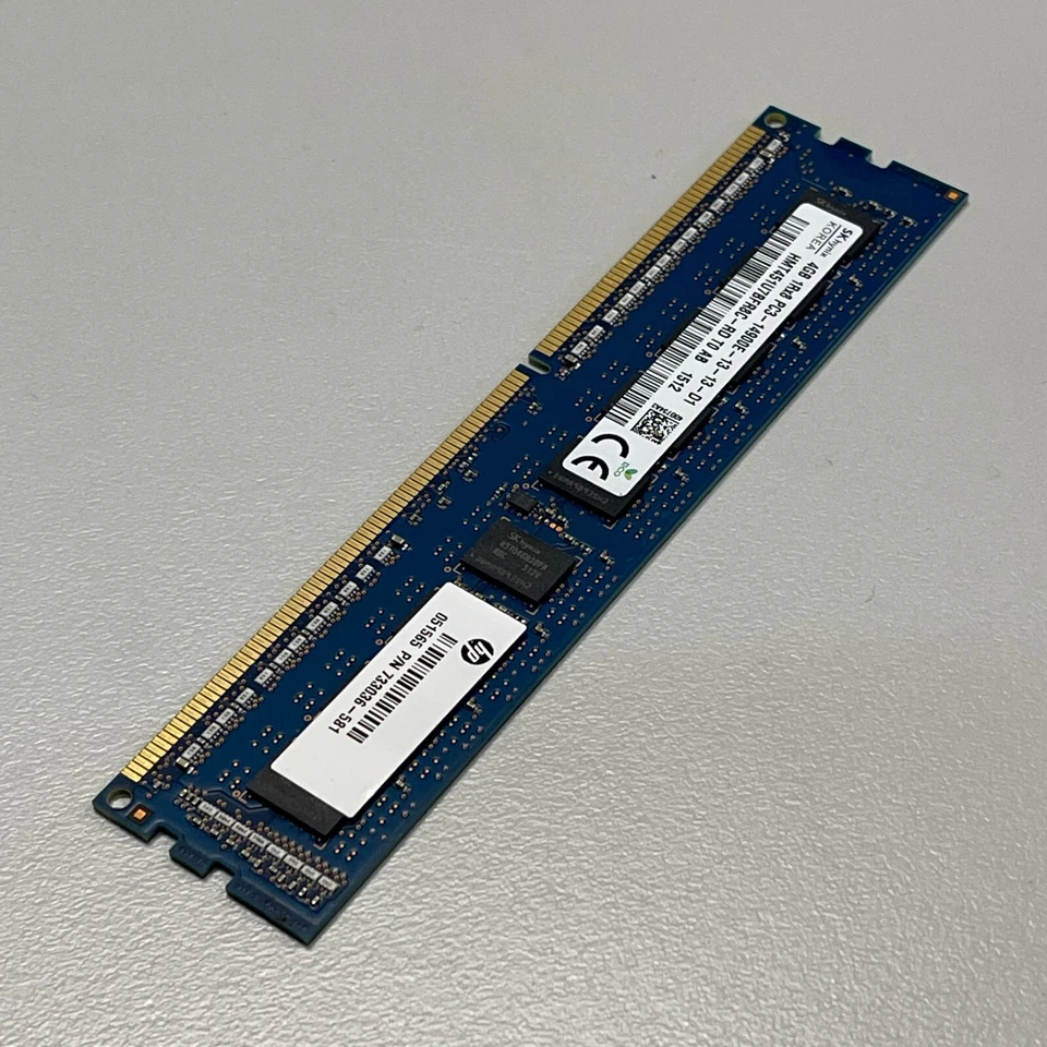 HP 4GB DDR3 RAM PC3-14900 1866MHz ECC Unbuffered CL13 DIMM 240-Pin 733036-581 - Image 3 of 4