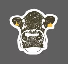 Cow Sticker Face Tagged Cute Waterproof
