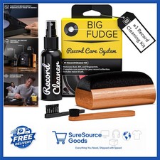 All Purpose Vinyl Record Cleaning Kit with Velvet Brush and Liquid Cleaner