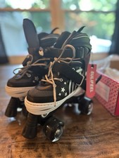 SULIFEEL Rainbow Roller Skates Black Medium Never Used Perfect Condition