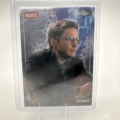 2025 TOPPS CHROME MARVEL STUDIOS THE SNAP VARIATION /99 HELMUT ZEMO #S-62