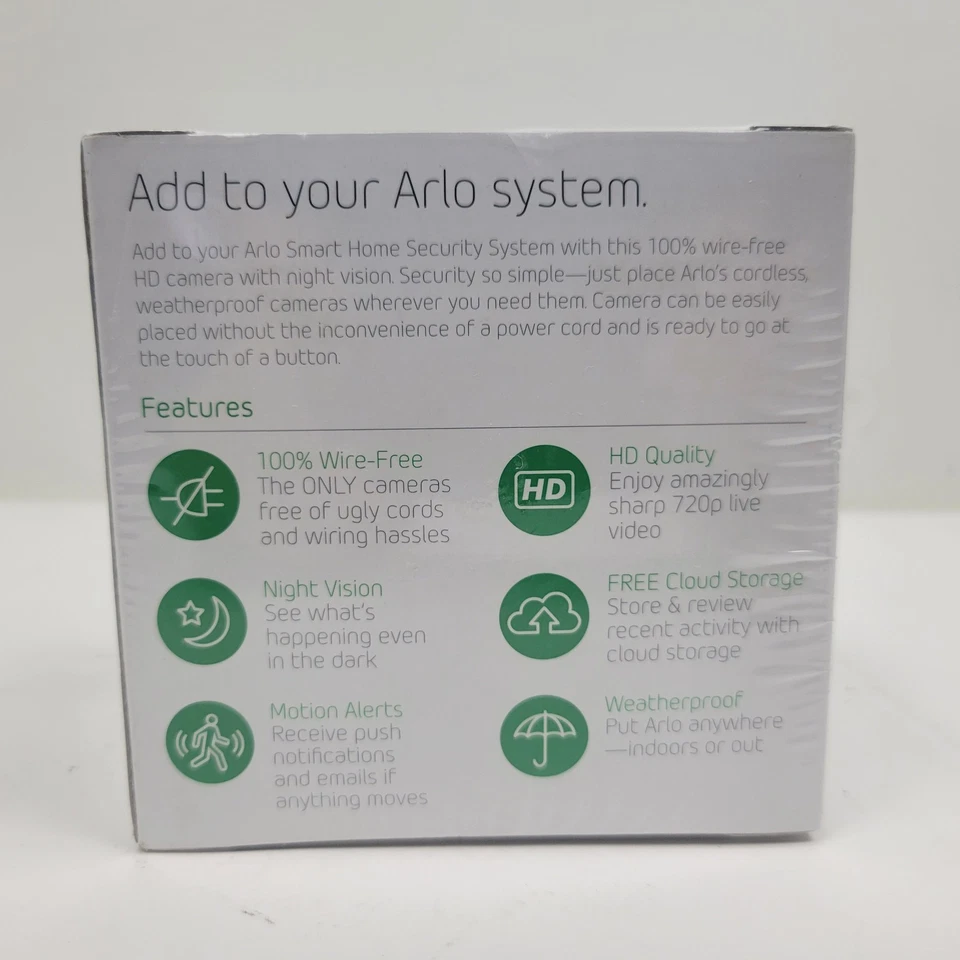 Cámara de seguridad HD adicional Arlo VMC3030-100NAS con detección de movimiento y visión nocturna Foto 2 de 3