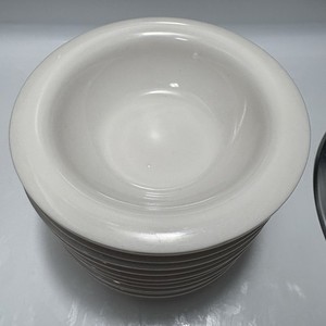 Lot Of 10 3304202 - Carlisle Sierrus Melamine Rimmed Fruit Bowl 4.5 oz - White
