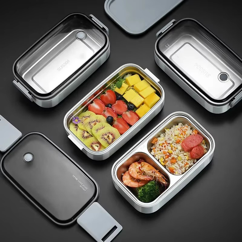 Lunch box acier inoxydable 304 au design épuré durable