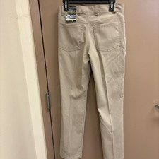 PGA TOUR Flat Front Golf Pant Expandable Motionflux Chinchilla Khaki 30x30