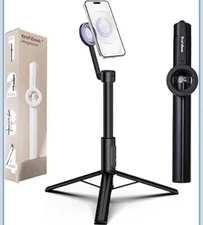 Magnetic Tripod for iPhone, 64” Selfie Stick for iPhone Magsafe, Phone Tripod...