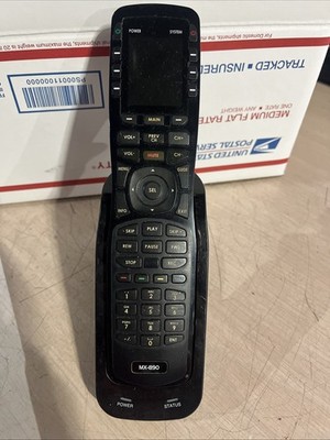 x4 URC MX890 UNIVERSAL REMOTE CONTROL WITH CRADLE