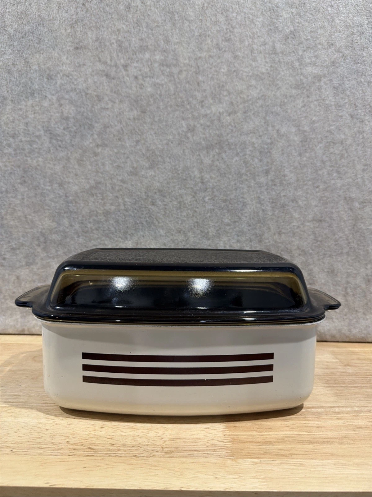 WEST BEND Vintage Slow Cooker 4 QT Replacement Pot Pan Amber Glass Lid No Rack
