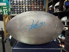 LaDainian Tomlinson Autographed RARE Silver Duke Football Blue Ink Chargers BAS