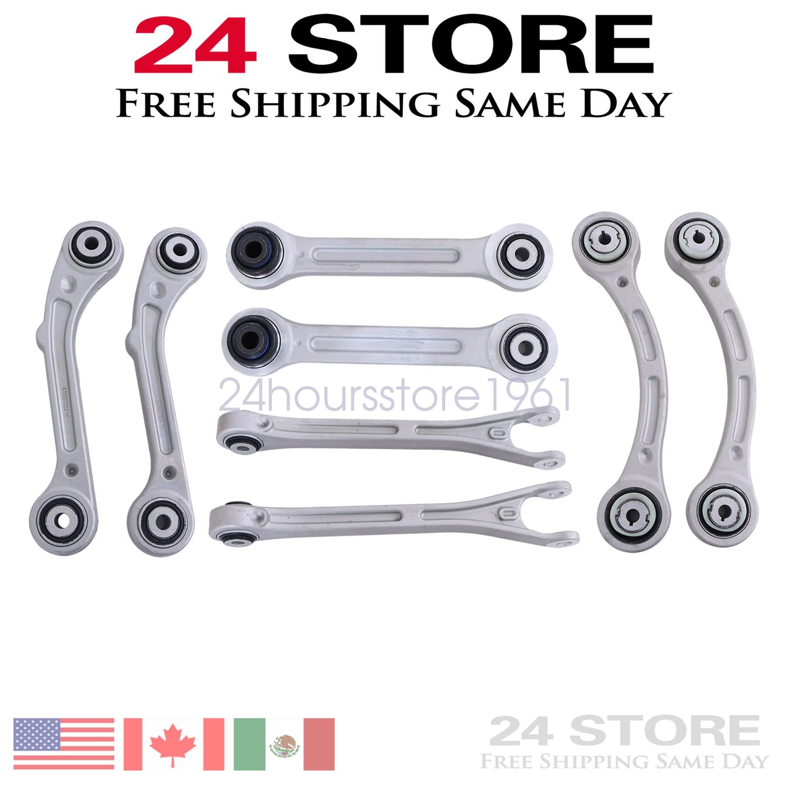 8Pcs Rear Suspension Control Arm Set For Maserati Ghibli 3.0L 2014 2015-2020