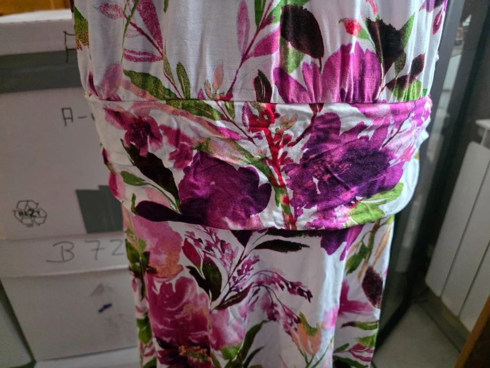 Strandkleid Minikleid  beacht time Größe 42 Bunt mit Blumen - Bild 3 von 4