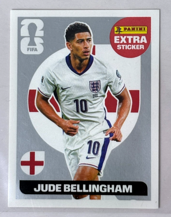 2026 FIFA WC USA 2026 Panini #09 JUDE BELLINGHAM England STICKER EXTRA ...