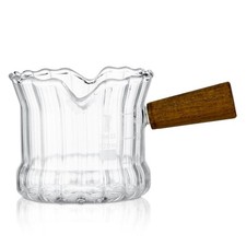 Espresso Shot Glass, 120 ML Cups With Handle and Dual-Scale, V-Shaped Mouth 1