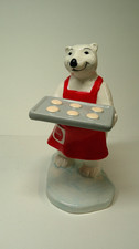 Coca-Cola Brand Polar Bear Figurines - Bear W/Tray Of Cookies OPENED/BRAND NEW