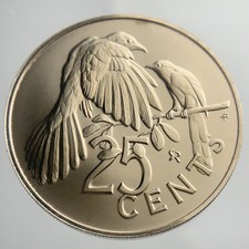 1974 British Virgin Islands 25 Cents Uncirculated Coin JJ623