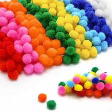 500 St&uuml;ck bunte Pompons 10 mm kleine Pompons, MiniFilzkugeln, flauschige Kuge...