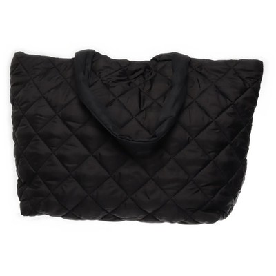 H&M, Handtasche, Damen, Polyester, Schwarz, Einfarbig, 36, 18, 31 cm #Igo