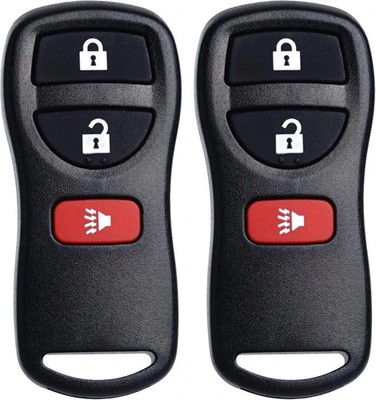 Key Fob Keyless Entry Remote fits Frontier Armada Murano 2-Pack Black