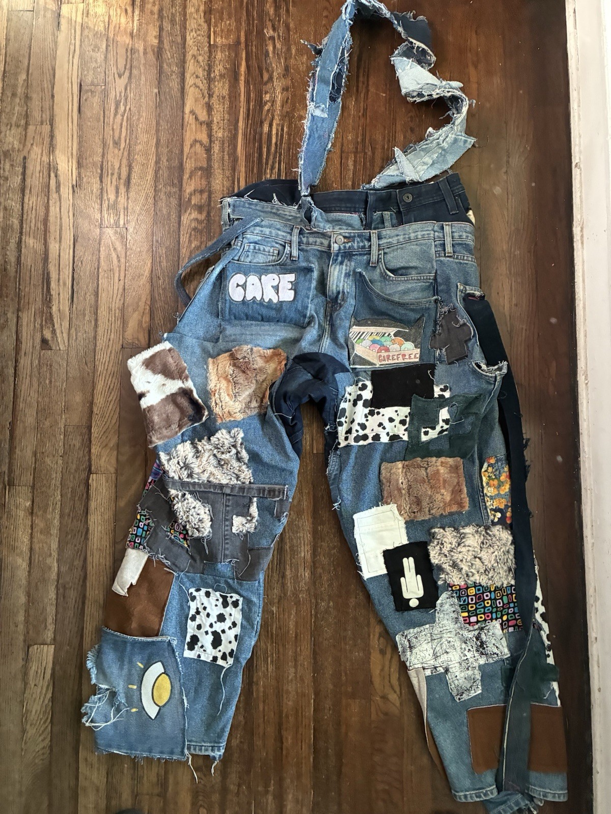 Patchwork pants — Handmade - image 1