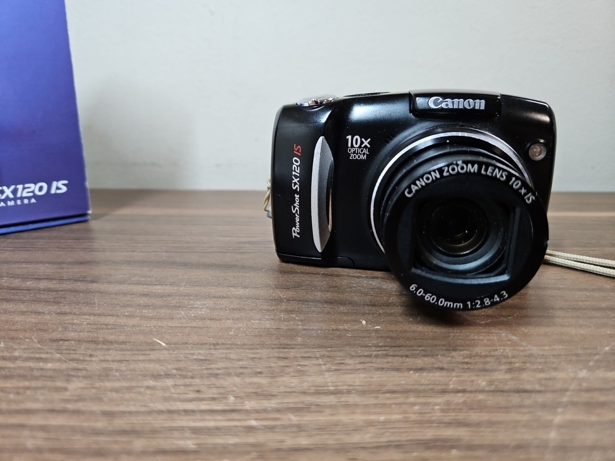 CANON PowerShot SX120 IS Compact Digital Camera 10MP 10x Zoom Read