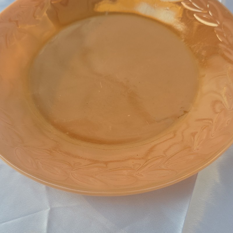 Jeanette Iridescent Rim Plate