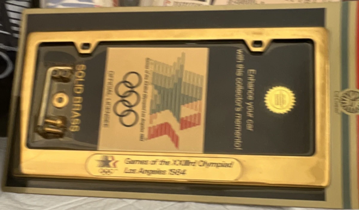 Los Angeles 1984 Olympics License Plate Frames for sale | eBay