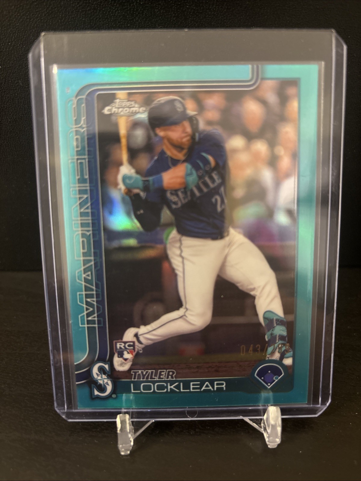 2025 Topps Chrome - Tyler Locklear #41 Teal Refractor /299 (RC)