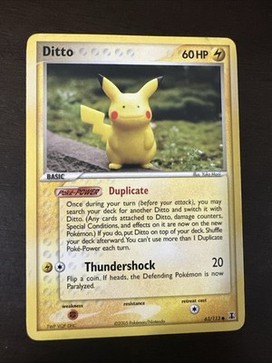 Ditto - (Pikachu) 063/113 Delta Species Regular | eBay