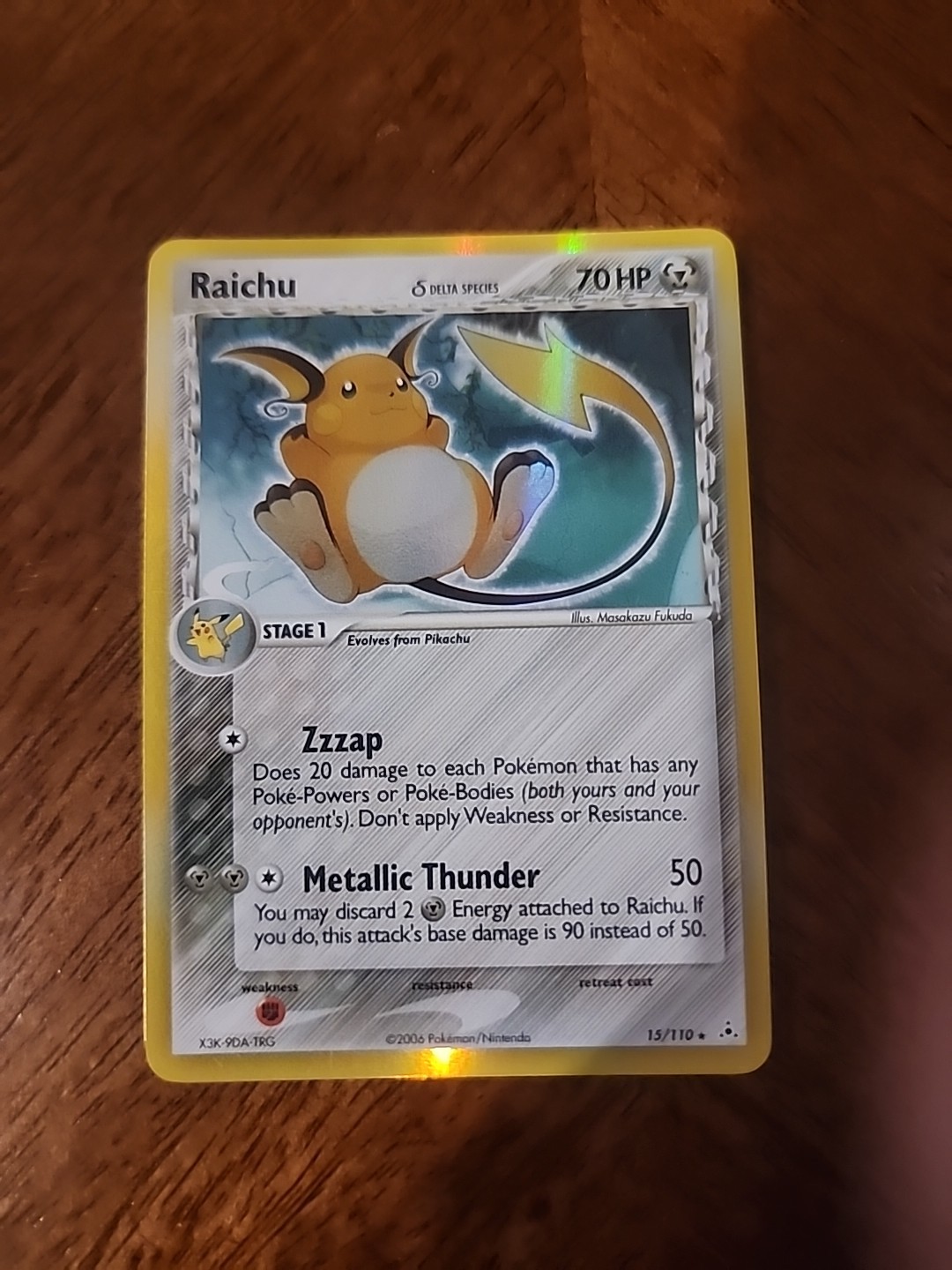 Raichu Holo Rare Holon Phantoms Delta Species 15/110 Mint/Nm Condition