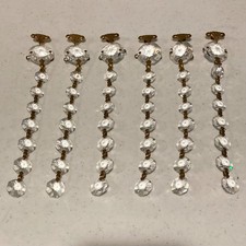 SWAROVSKI Art Crystal Chandelier Prisms Lamp Parts 48 Crystals 6 strands