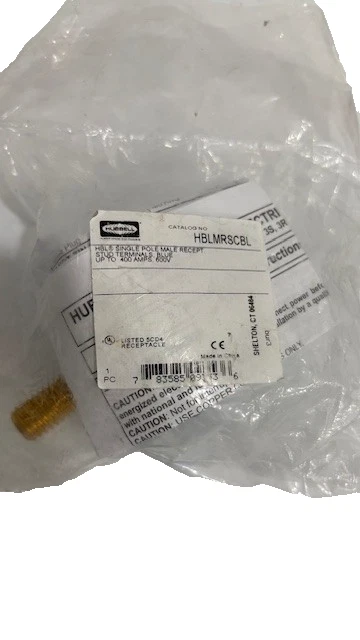 HUBBELL HBLMRSCBL SINGLE POLE MALE RECEPT STUD TERMINAL - Image 4 of 4