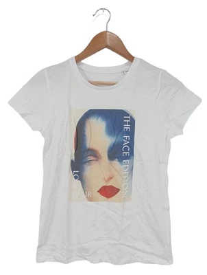 B&C COLLECTION T-shirt imprimé Dames Haut T EU 36 blanc-bleu style décontracté - Photo 1/4