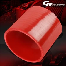 3" 5MM 3PLY STRAIGHT TURBO/INTAKE PIPING SILICONE COUPLER REDUCER HOSE/PIPE RED