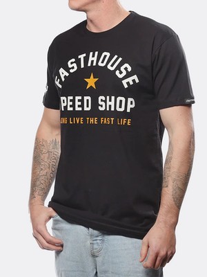 Fasthouse Men's Fast Life Short Sleeve T-shirt Live the Fast Life Motocross Tee