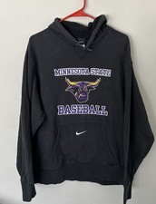 Minnesota State Mankato Mavericks Sweatshirt Medium Black Hoodie Logo Sports