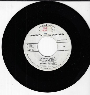 RODNEY GALLANT/(IF I'M DREAMIN')JUST LET ME DREAM/MY LIFE WITH YO/WLP USED 45RPM