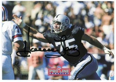 1992 Pro Line Profile Howie Long - Oakland Raiders Autograph 8/9