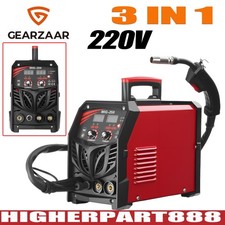 3 IN 1 MIG WELDER INVERTER 200A DC MMA GASLESS TIG ARC WELDING 220V & Mask Set