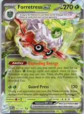 Pokemon Forretress ex 2/91 Paldean Fates Double Rare Holo NM TCG