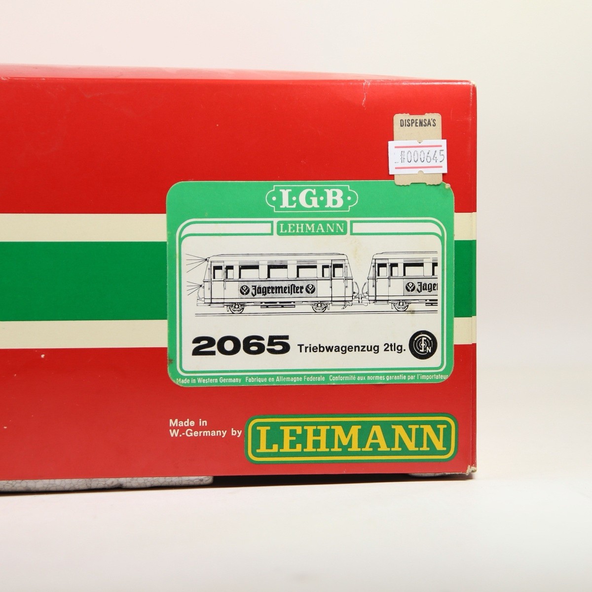 LGB LEHMANN レーマン レールバス 2両連結セット 2065 LGB 2065 G Scale Jägermeister Railbus 2 Car Set DC Powered in