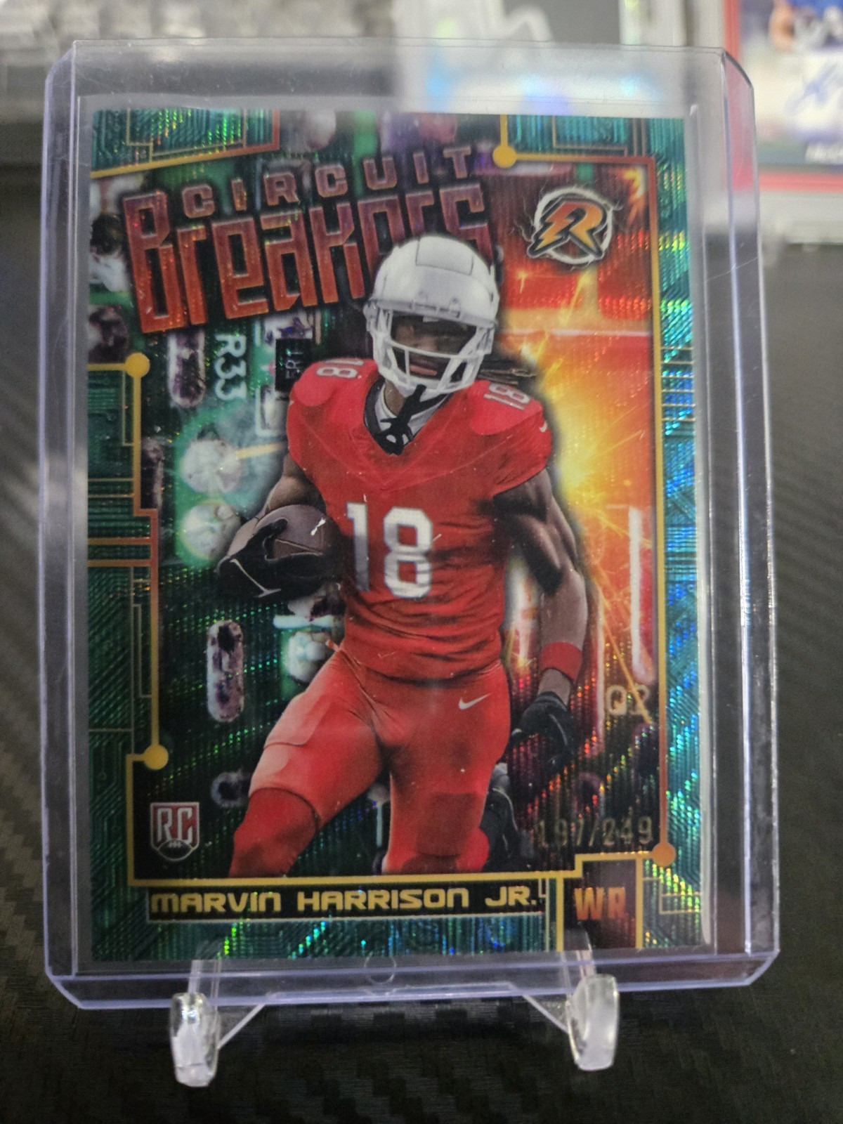 2024 Topps Resurgence Circuit Breaker Marvin Harrison Jr CB-1 Aqua Surge 197/249