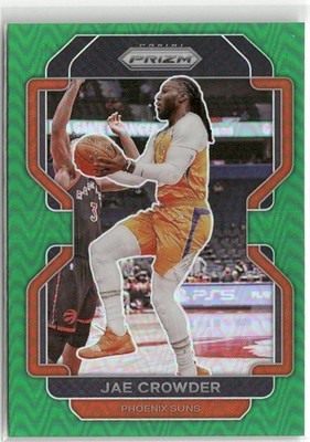 2021-22 Panini Prizm #59 Jae Crowder Choice Green #/8 Phoenix Suns