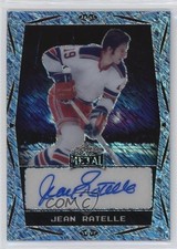 2024 Leaf Metal Legends Light Blue Diagonal Shimmer 5/8 Jean Ratelle Auto 0c3