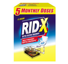 RID-X Septic Treatment, 5 Month Supply Of Pow...