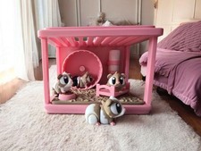3D Printed Guinea Pig  Hamster Cage Toy Set: Collectible Critters