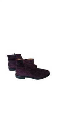 Lloyd Purple Suede Ankle Boots, Size US 8