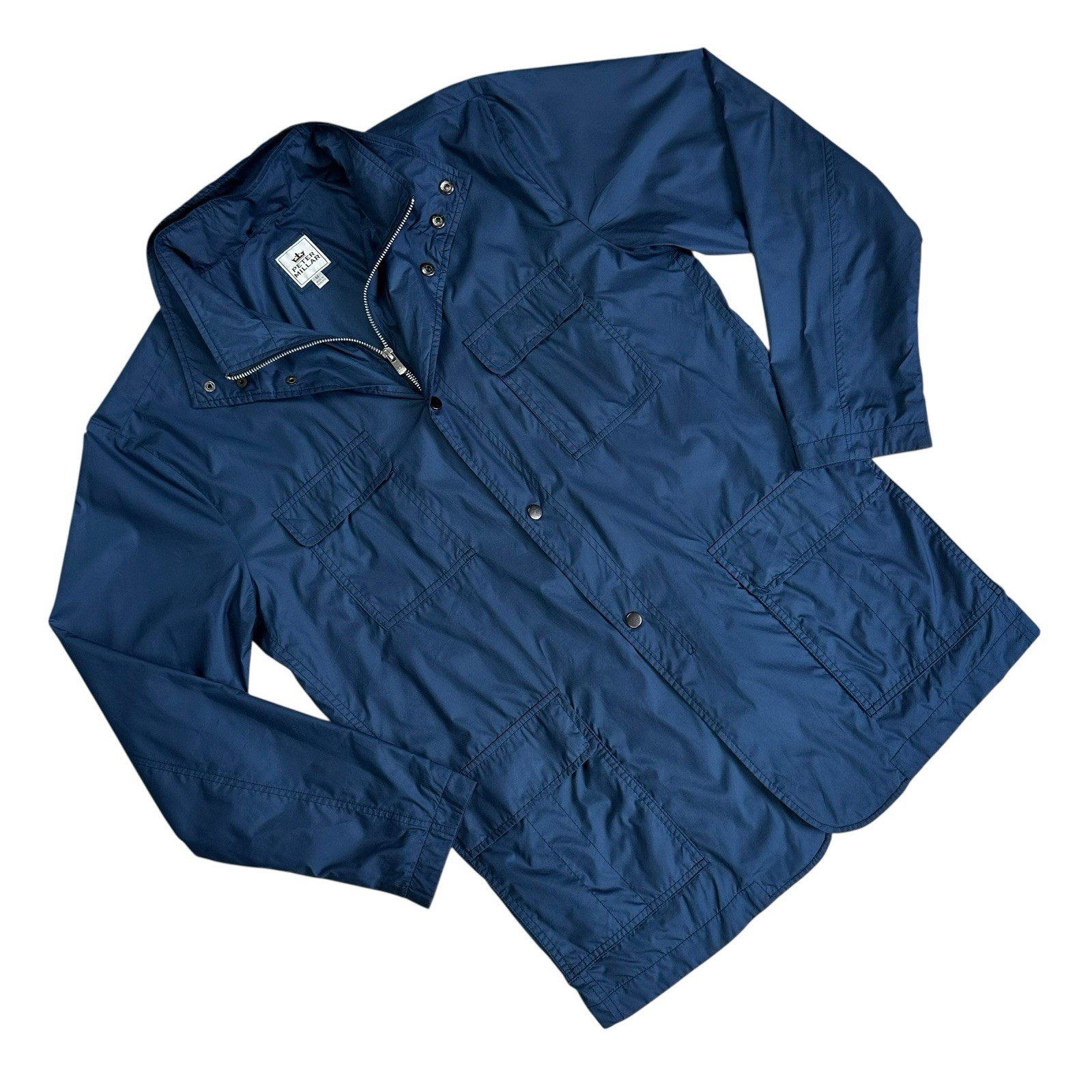 Peter Millar Lightweight Field Jacket Zip Snap Me… - image 1