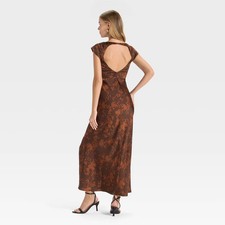 Women's Woven Open Back Maxi Dress - A New Day